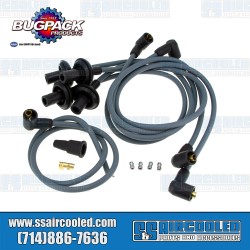 Spark Plug Wires, 8mm Copper Core, Gray