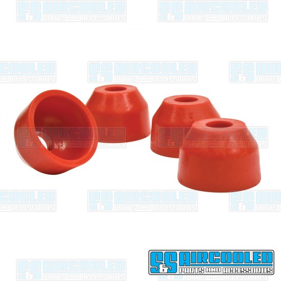 Bugpack VW Dust Boots, Urethane, Red, B5-5752-1