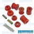 Control Arm & Sway Bar Bushing Kit, Front, Urethane, Red
