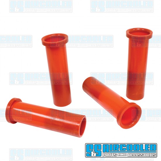 Bugpack VW Axle Beam Bushings, Upper & Lower, Inner & Outer, Urethane, Red, B6-5271-1