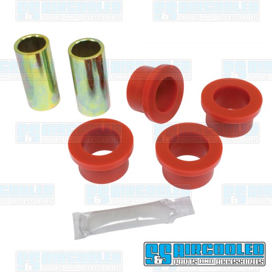 Bugpack VW Trailing Arm Pivot Bushings, IRS, Left & Right, Urethane, Red, B6-5570-0