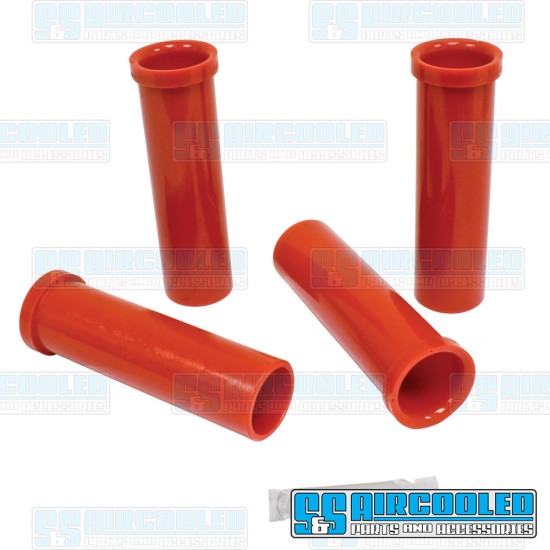 Bugpack VW Axle Beam Bushings, Upper & Lower, Inner & Outer, Urethane, Red, B6-5841-0