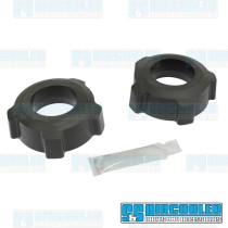 Spring Plate Bushings, 1-3/4in I.D., Knobby, Urethane, Black
