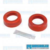 Spring Plate Bushings, 1-7/8in I.D., Round, Urethane, Red