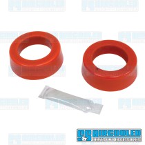 Spring Plate Bushings, 1-7/8in I.D., Round, Urethane, Red