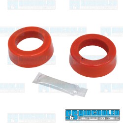 Spring Plate Bushings, 1-7/8in I.D., Round, Urethane, Red