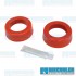 Spring Plate Bushings, 1-7/8in I.D., Round, Urethane, Red