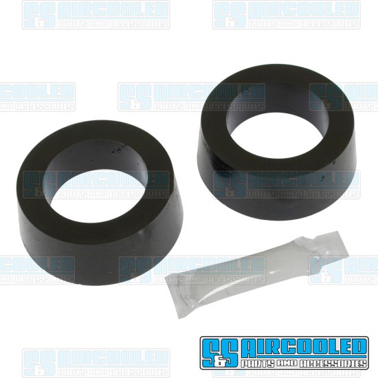 Bugpack VW Spring Plate Bushings, 1-7/8in I.D., Round, Urethane, Black, B6-5882-2