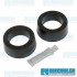 Spring Plate Bushings, 1-7/8in I.D., Round, Urethane, Black