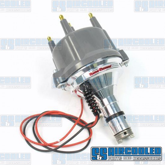 PerTronix VW Distributor, Billet, Centrifugal Advance w/Ignitor II Electronic Points, Grey Cap, D180813