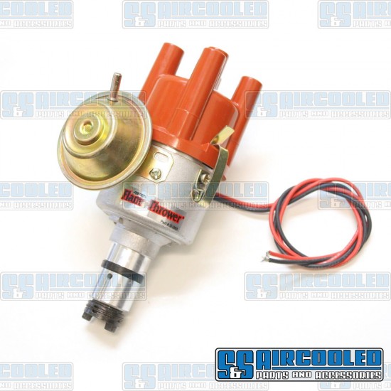 PerTronix VW Distributor, 043 Style, Vacuum Advance w/Ignitor Electronic Points, D186504