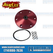 Sump Plate, Mag-Plate, 6-Bolt, Red, Billet Aluminum