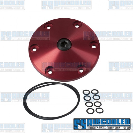 JayCee Enterprises VW Sump Plate, Mag-Plate, 6-Bolt, Red, JC-2101-0