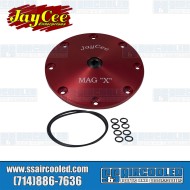 Sump Plate, Mag X-Plate, 8-Bolt, Red, Billet Aluminum Sump Plate, Mag X-Plate, 8-Bolt, Red, Billet Aluminum