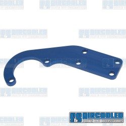 Oil Filter Mount, Mounts to Exhaust Flange, Aluminum, Blue Oil Filter Mount, Mounts to Exhaust Flange, Aluminum, Blue