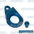 Distributor Clamp, Billet Aluminum, w/Ignition Timing Marks, Blue