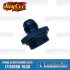 Oil Filler Cap/Breather, -10 AN Male Fitting, Aluminum, Blue