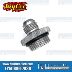 Oil Filler Cap/Breather, -10 AN Male Fitting, Aluminum, Silver Oil Filler Cap/Breather, -10 AN Male Fitting, Aluminum, Silver