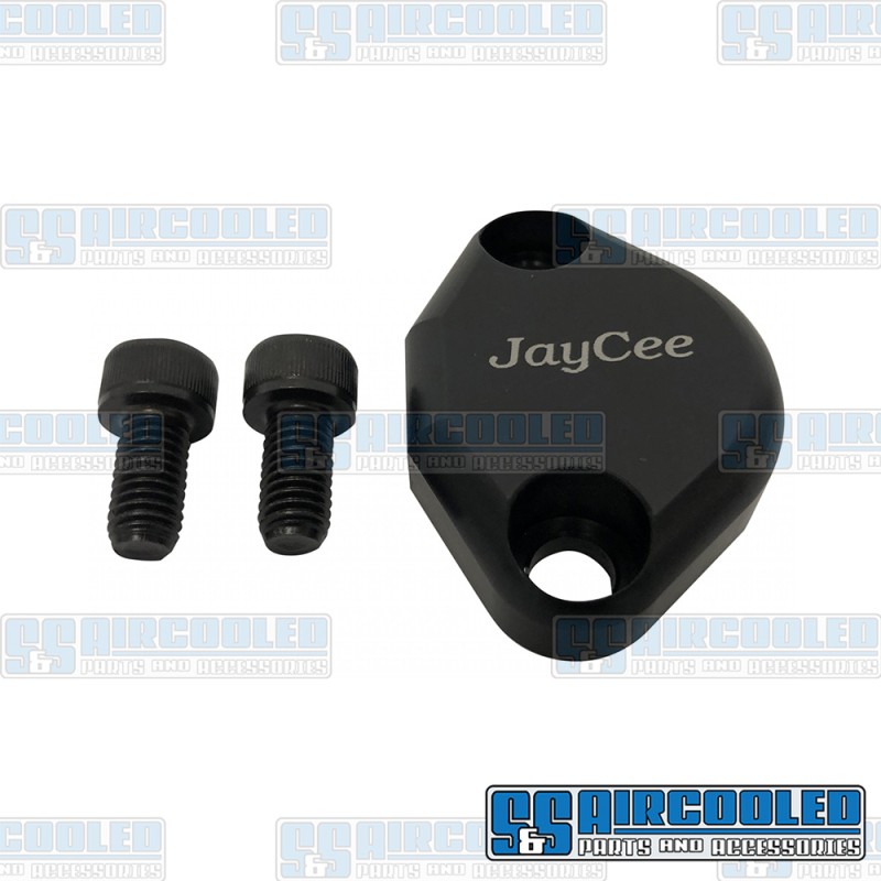 JayCee Enterprises VW Fuel Pump Block Off, Aluminum, Black, JC-2230-0 JayCee Enterprises VW Fuel Pump Block Off, Aluminum, Black, JC-2230-0