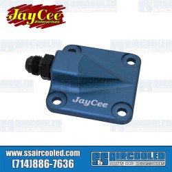 Oil Pump Cover, 8mm Studs, Full Flow Style, Billet Aluminum, Blue Oil Pump Cover, 8mm Studs, Full Flow Style, Billet Aluminum, Blue