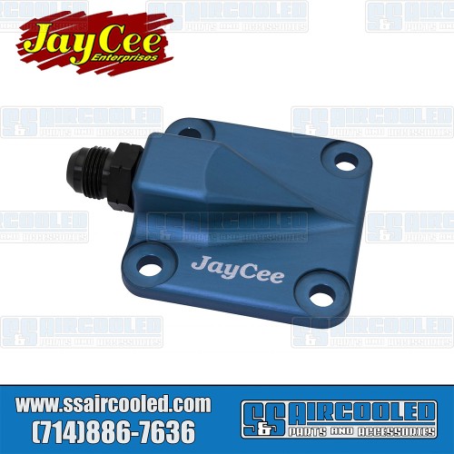 Oil Pump Cover, 8mm Studs, Full Flow Style, Billet Aluminum, Blue Oil Pump Cover, 8mm Studs, Full Flow Style, Billet Aluminum, Blue