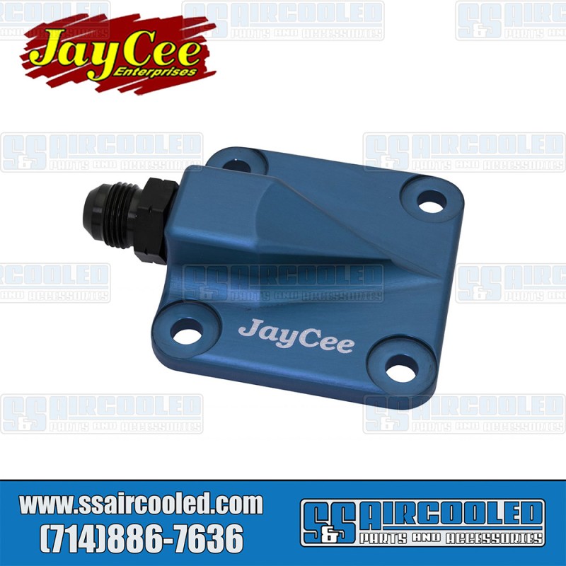 JayCee Enterprises VW Oil Pump Cover, 8mm Studs, Full Flow Style, Billet Aluminum, Blue, JC-2296-0 JayCee Enterprises VW Oil Pump Cover, 8mm Studs, Full Flow Style, Billet Aluminum, Blue, JC-2296-0