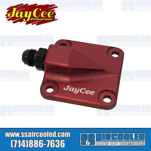 Oil Pump Cover, 8mm Studs, Full Flow Style, Billet Aluminum, Red Oil Pump Cover, 8mm Studs, Full Flow Style, Billet Aluminum, Red