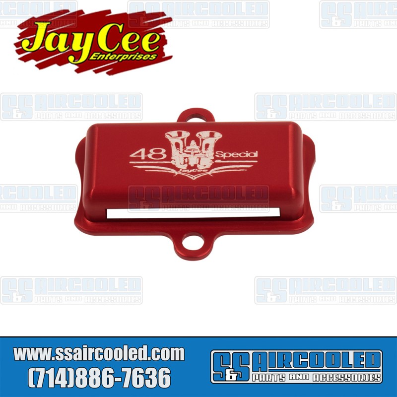 JayCee Enterprises VW Jet Deflector, IDA/EPC, Aluminum, Red, JC-4322-0 JayCee Enterprises VW Jet Deflector, IDA/EPC, Aluminum, Red, JC-4322-0