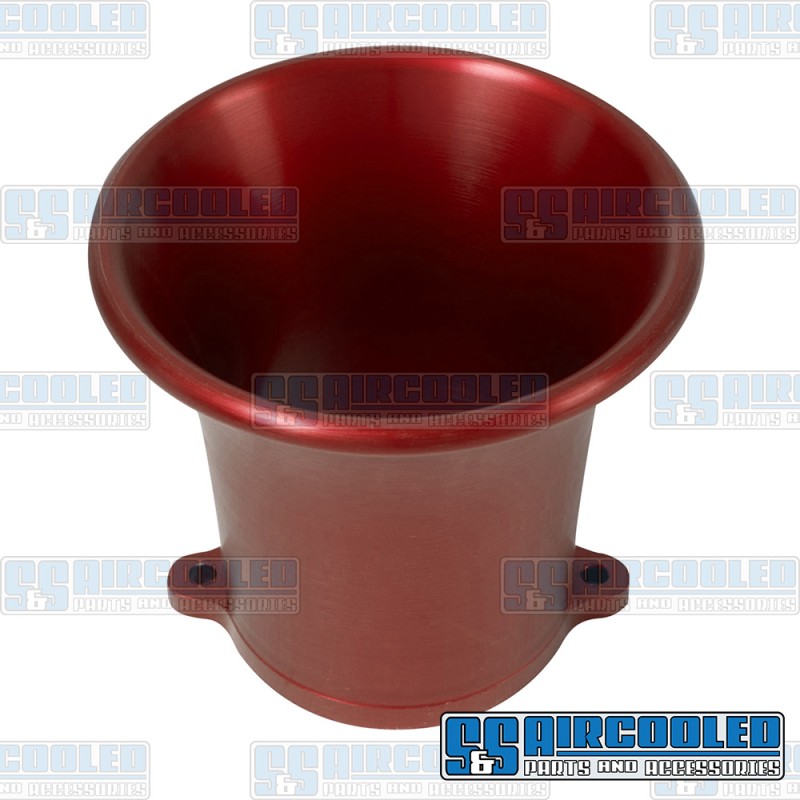 JayCee VW Velocity Stack, Tall, 48 IDA/EPC, Billet Aluminum, Red, JC-4445-0, VW Bug, Super Beetle, Ghia, Bus, Thing