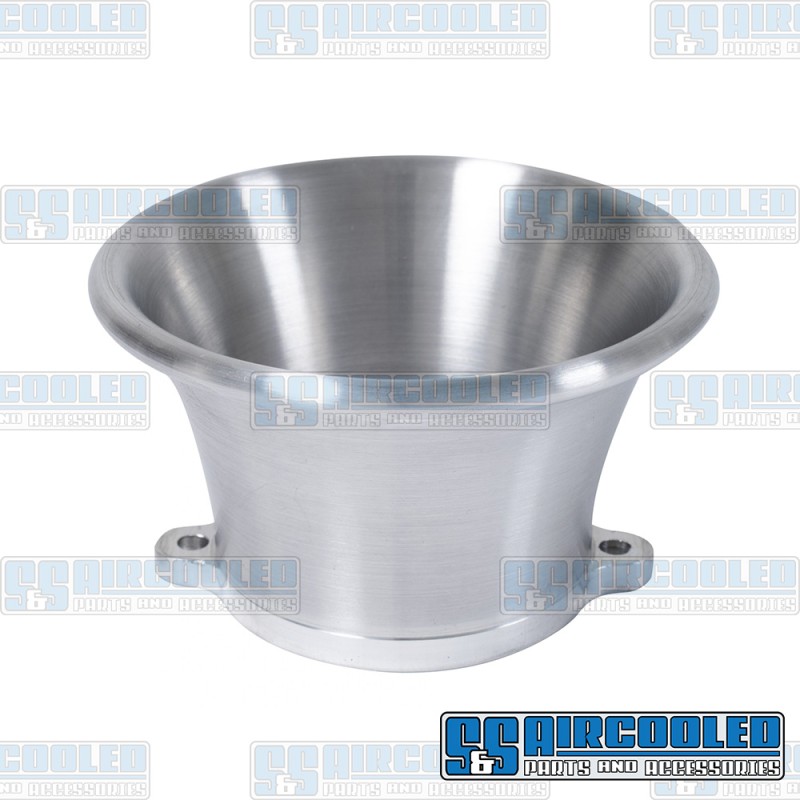 JayCee VW Velocity Stack, Short, 48 IDA/EPC, Billet Aluminum, Silver, JC-4453-0, VW Bug, Super Beetle, Ghia, Bus, Thing
