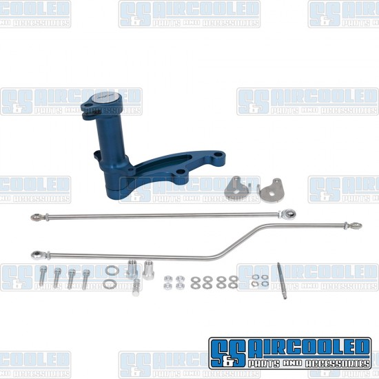 JayCee Enterprises VW Carburetor Linkage Kit, IDA/EPC, Twist Style, Blue, JC-4474-0