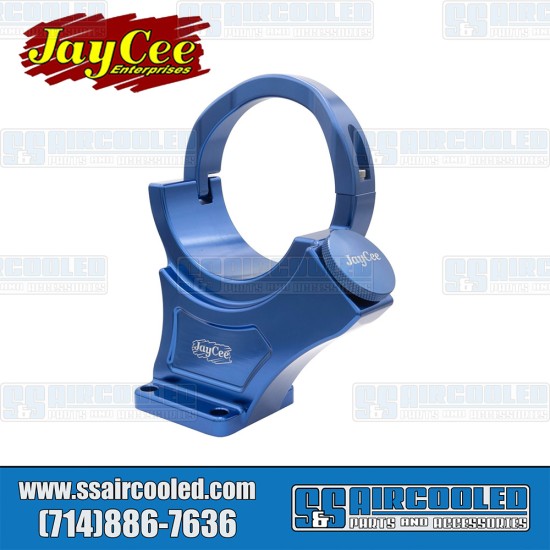 Jaycee VW Billet Alternator/Generator Stand, 12 Volt, Blue, JC-4519-0, VW Bug, Bus, Ghia, Super Beetle, Thing Jaycee VW Billet Alternator/Generator Stand, 12 Volt, Blue, JC-4519-0, VW Bug, Bus, Ghia, Super Beetle, Thing