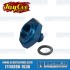 Fuel Tank Adapter, -6 AN Male Fitting, Blue
