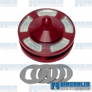 Alternator/Generator Pulley, Aluminum, Red Alternator/Generator Pulley, Aluminum, Red