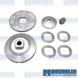 Alternator/Generator Pulley, Aluminum, Silver