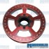 Crankshaft Pulley, 7in, Billet Aluminum, Red
