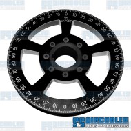 Crankshaft Pulley, 7in, Billet Aluminum, Black Crankshaft Pulley, 7in, Billet Aluminum, Black