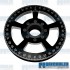 Crankshaft Pulley, 7in, Billet Aluminum, Black