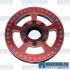 Crankshaft Pulley, 6in, Billet Aluminum, Red