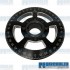 Crankshaft Pulley, 6in, Billet Aluminum, Black