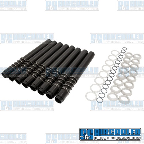Pushrod Tubes, Leak-Proof, Black Pushrod Tubes, Leak-Proof, Black