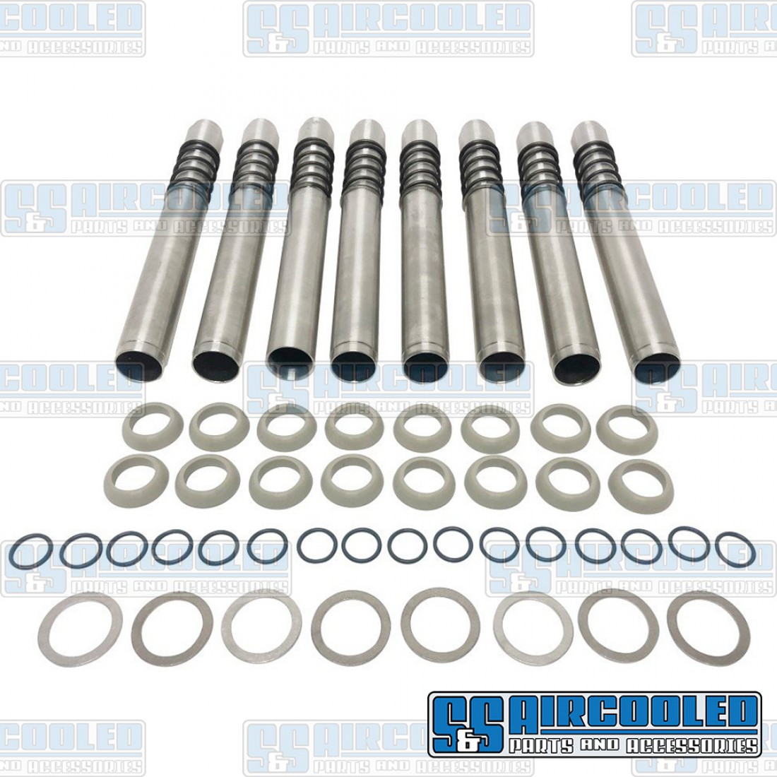 JayCee Pushrod Tubes, JCTLSV, LeakProof, Silver, VW Bug, Super Beetle