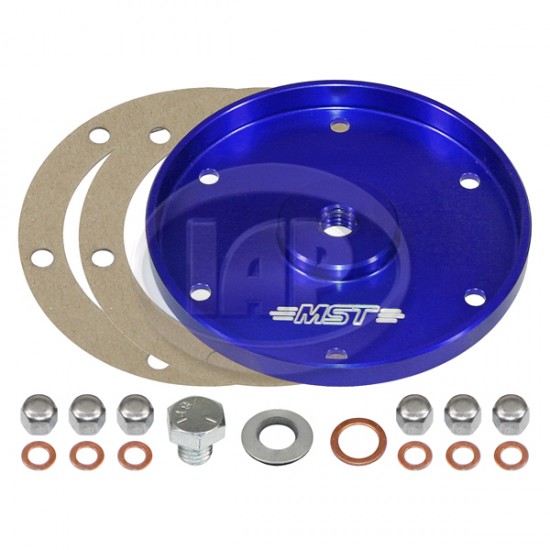 MST VW Sump Plate, Billet Aluminum, Blue, M10120120