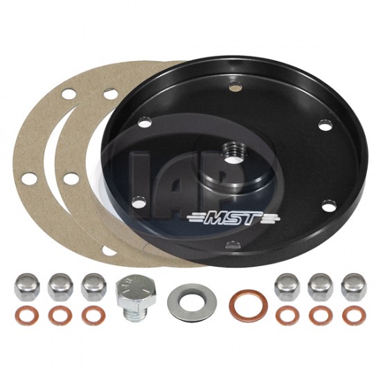 MST VW Sump Plate, Billet Aluminum, Black, M10120130