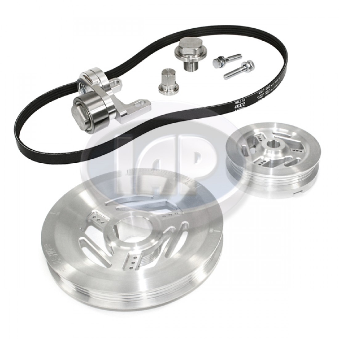 MST Serpentine Pulley Kit, 10400400, Raptor, Silver, VW Bug, Super
