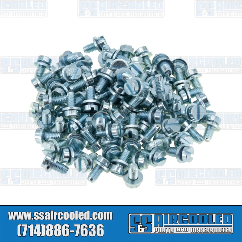 VW Screw, 6x10mm, Engine Tin, 100pc Pack, N107101-100 VW Screw, 6x10mm, Engine Tin, 100pc Pack, N107101-100