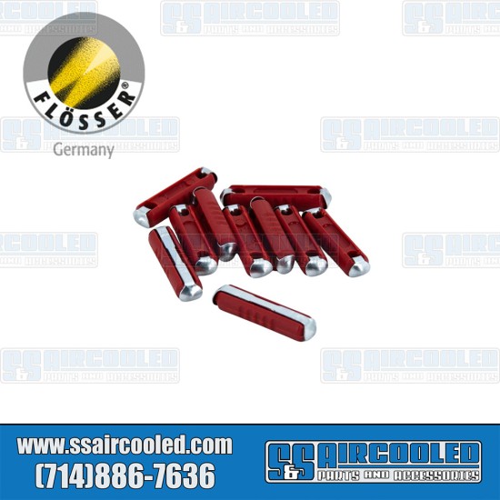 Flösser VW Fuse, 16 Amp, Red, 10 Pack, N171214-10
