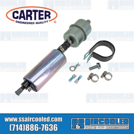 Carter VW Fuel Pump, Electric, Rotary, P90091, VW Bug, Ghia, Bus, Super Beetle, Type 3, Thing