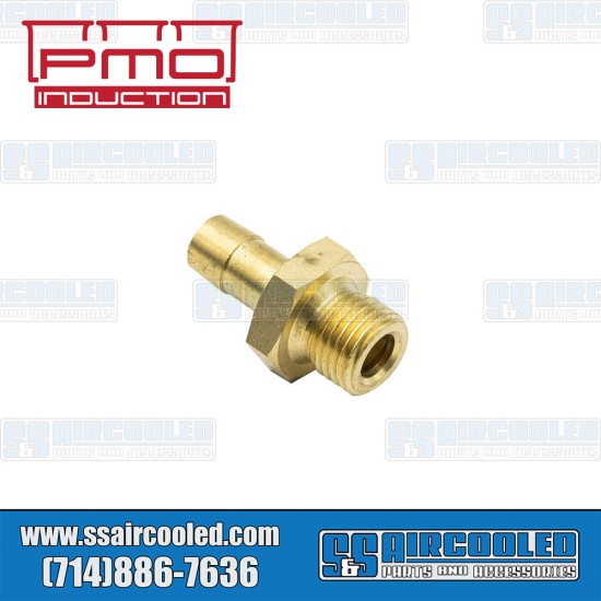 PMO Induction VW Fuel Inlet Barb, Brass, PMO-109-0
