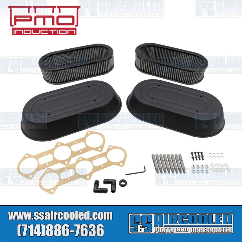 PMO Induction Porsche Air Filter/Water Shield Assembly, Short, Weber Carburetors, PMO-316-0 PMO Induction Porsche Air Filter/Water Shield Assembly, Short, Weber Carburetors, PMO-316-0